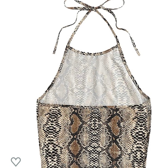 Shein snake print halter top - Picture 2 of 3